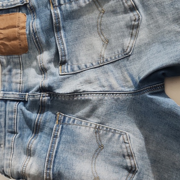 American Eagle Jeans Next Level Stretch Slim Blue Cropped Ankle Jeans 28 - Picture 13 of 13